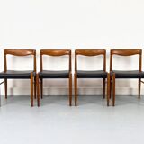 Danish Teak Dining Chairs by H. W. Klein for Bramin, 1960s, Set of 4