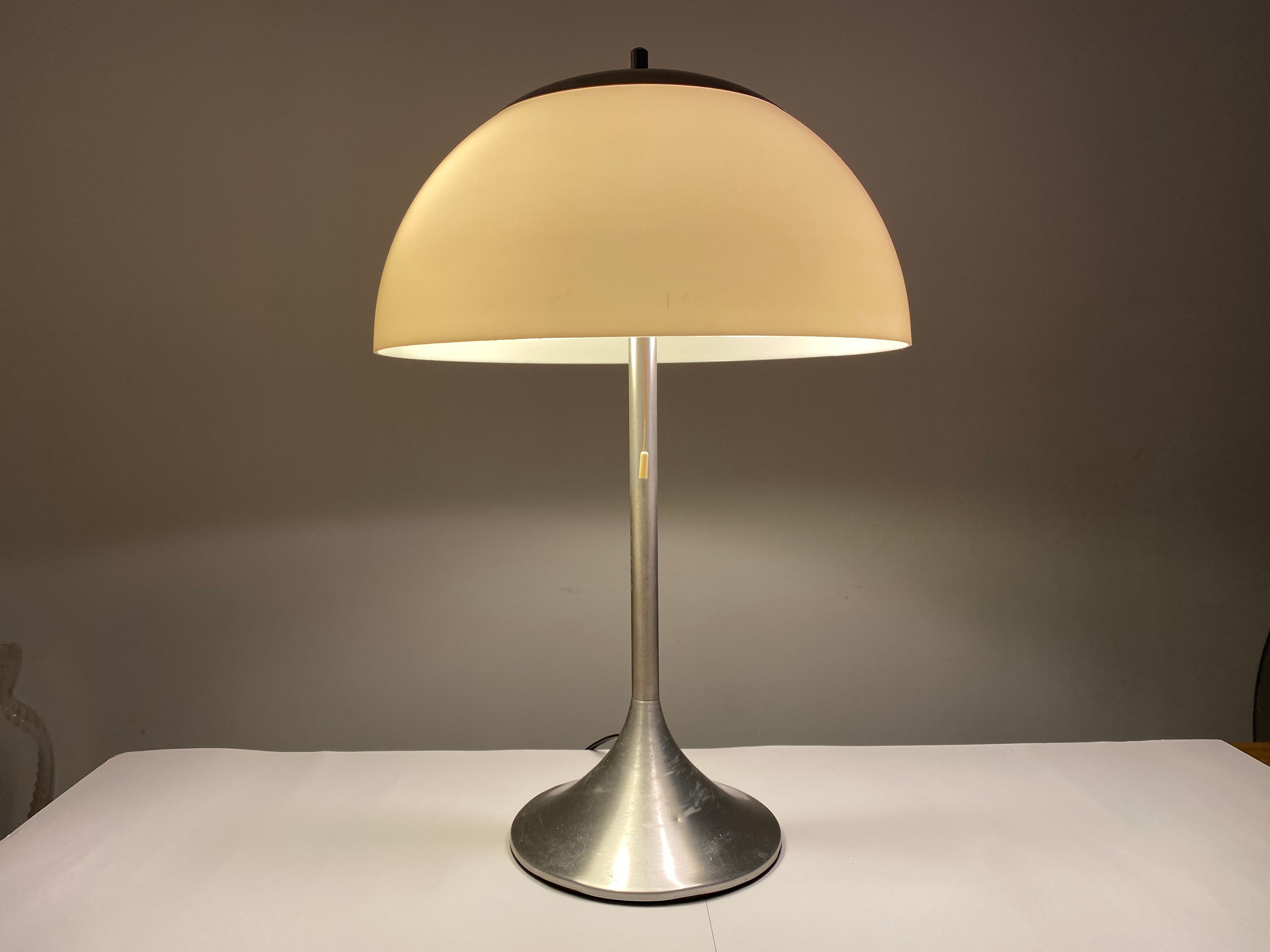Lamp mushroom walking tulip Unilux France vintage design 70s