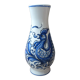 Ceramic Vase Bird Blue Hand-Painted Portugal