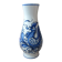 Ceramic Vase Bird Blue Hand-Painted Portugal
