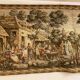 Tapestry of the Gobelins, village festival scene, perfect condition.