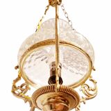 Neo-Louis XV style chandelier - Brass and blown glass