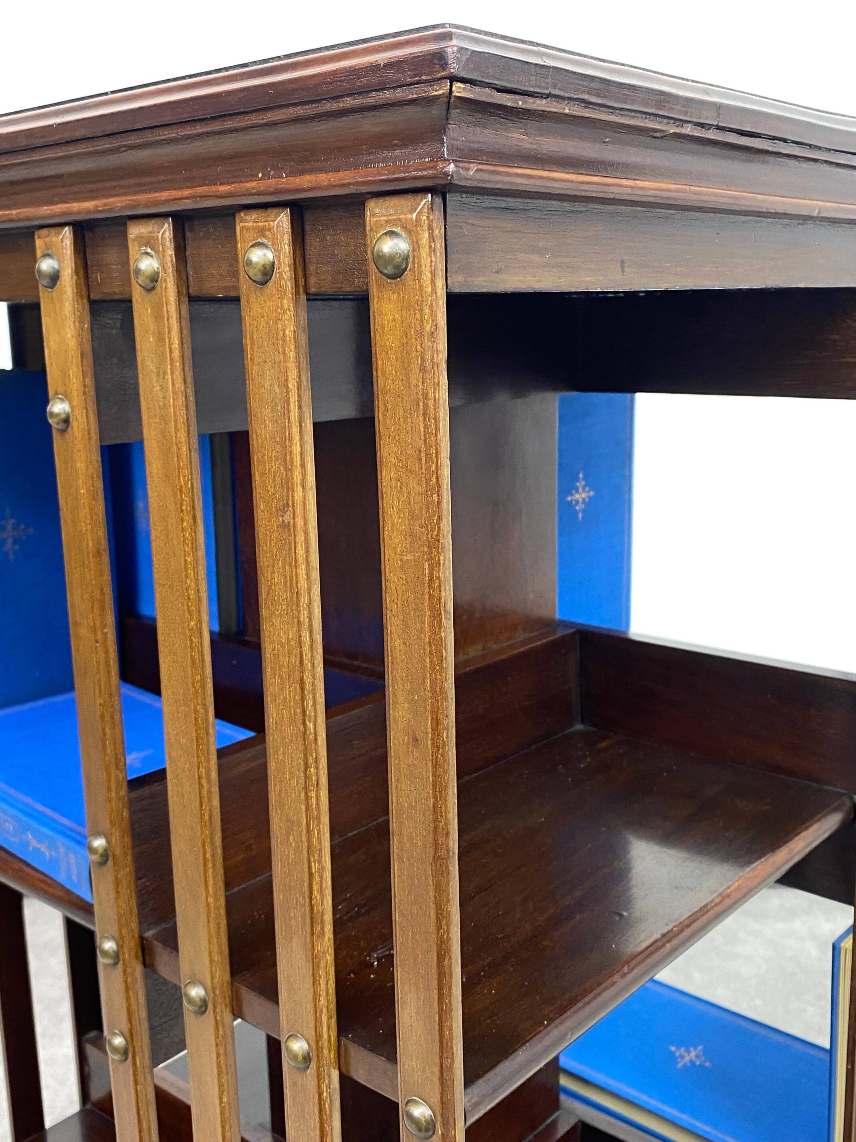 Small revolver bookshelf.