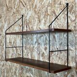 Teak string shelf wall shelf danish design denmark 60/70