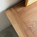 Commode ancienne, meuble de métier en orme massif