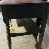 Red console table on top