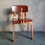 Children's school chair made of vintage wood