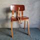 Children's school chair made of vintage wood