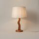 Organically shaped pine lamp base, 1980s