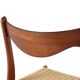 Set of 4 Arne Wahl Iversen for Glyngore papercord chairs 'Naerem'
