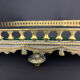 Large oval table centrepiece in bronze and mirror, Louis XVI style.