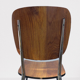Chaises en formica effet bois 70 dossier large