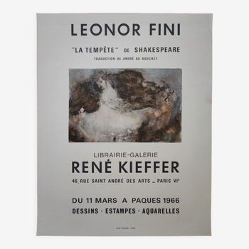 Leonor Fini Affiche Exposition 1966