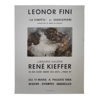 Leonor Fini Affiche Exposition 1966