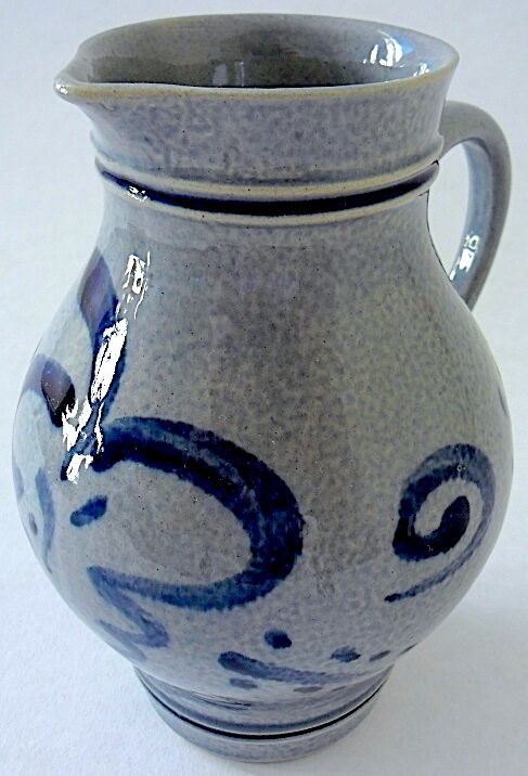 German salt sandstone pitcher decorated with stylized pampres