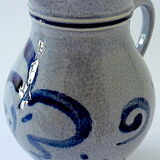 German salt sandstone pitcher decorated with stylized pampres