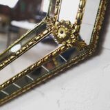 Vintage Spanish mosaic mirror with console, 59x85 cm