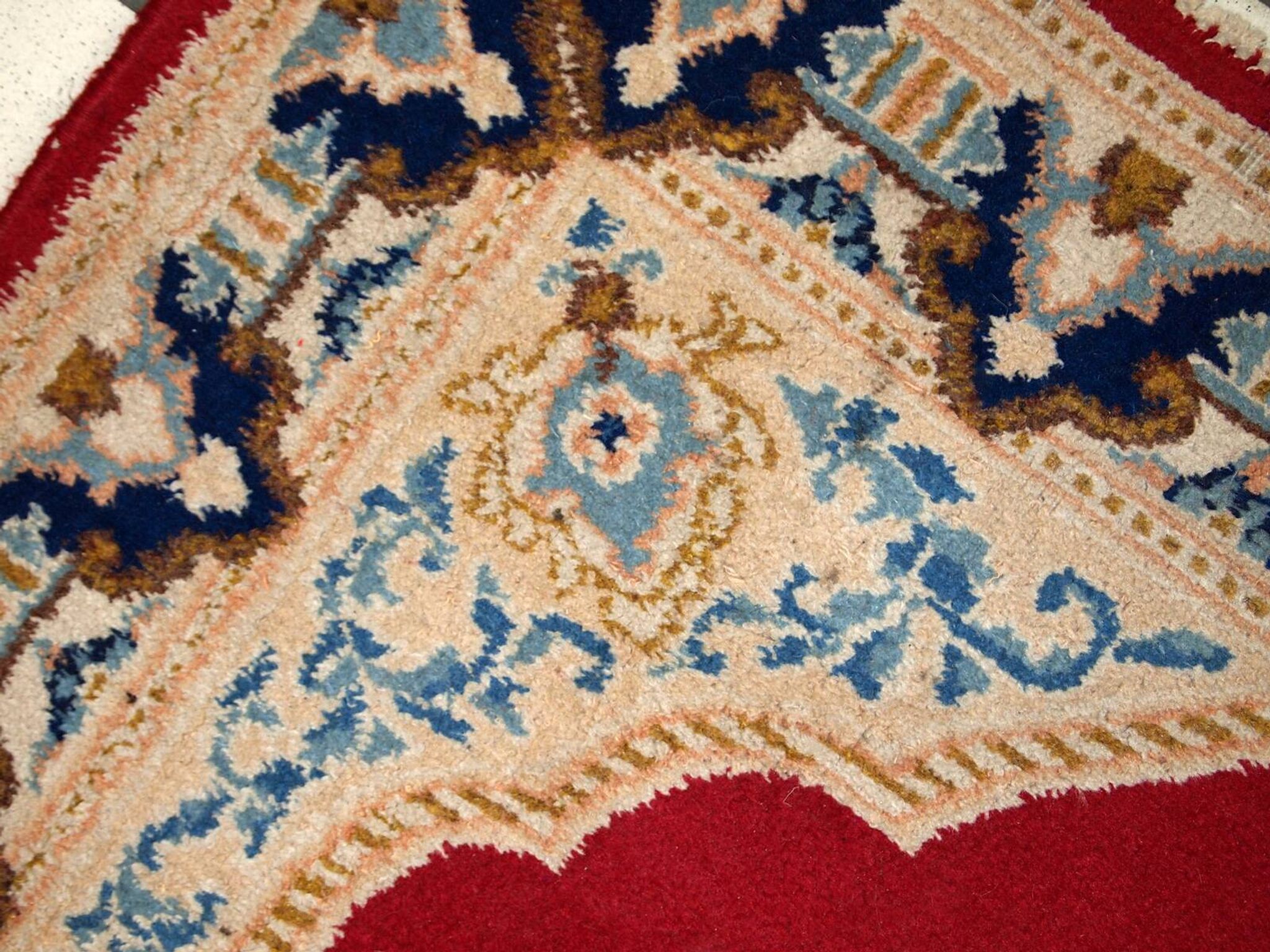 Tapis Vintage Kerman en Laine, Années 1970, Élégance Classique du Moyen-Ori