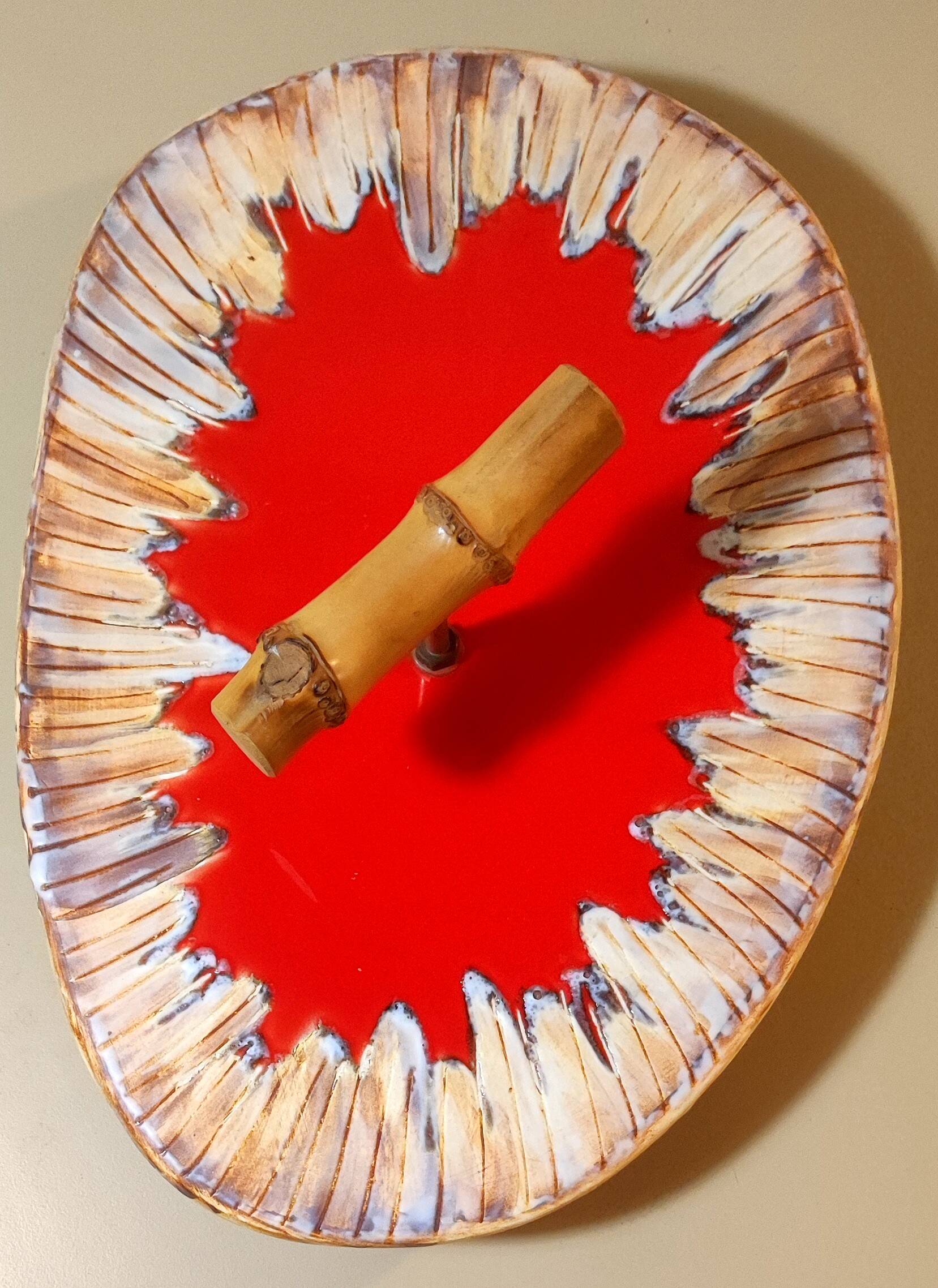 Ceramic tray René Neveux workshop, Vallauris