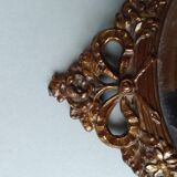 Mirror opposite hand late nineteenth 12x26cm