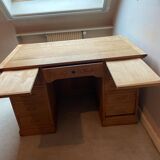 Bureau d'instituteur en chene brut