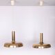 Set Solken Leuchten Brass ceiling lamps 1970s Germany