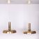 Set Solken Leuchten Brass ceiling lamps 1970s Germany