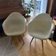 Two original DAR armchairs in fibreglass by Charles & Ray Eames. Miller.