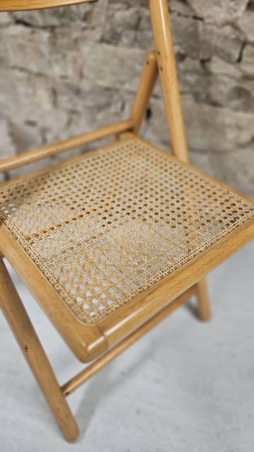 Folding cane chair from 1980