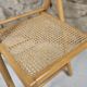 Chaise pliante cannage année 1980