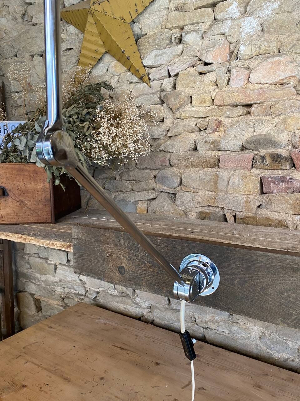 Wall lamp - 2 chrome arms