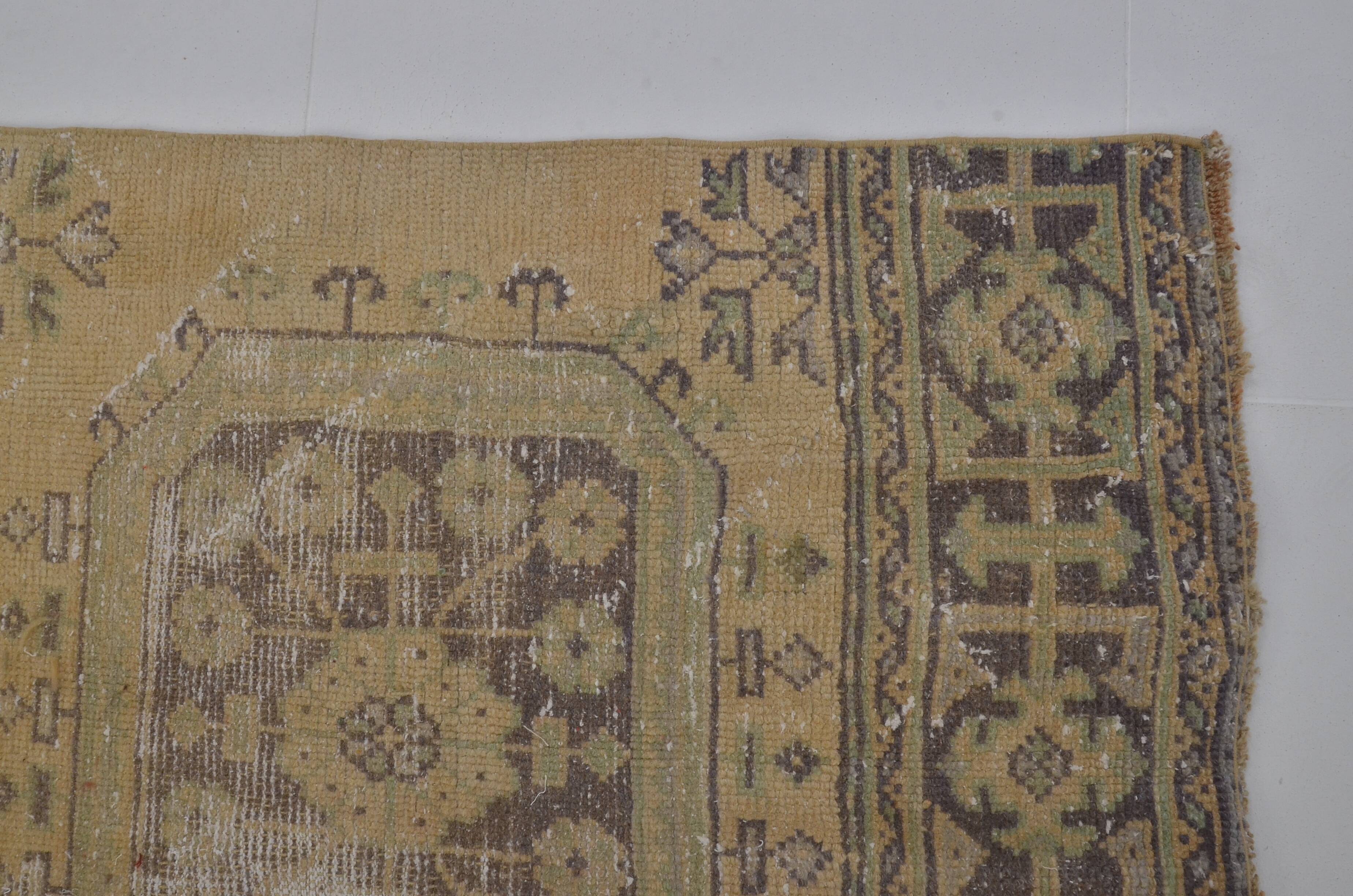 Hallway Antique Oushak Runner Rug sku 2281