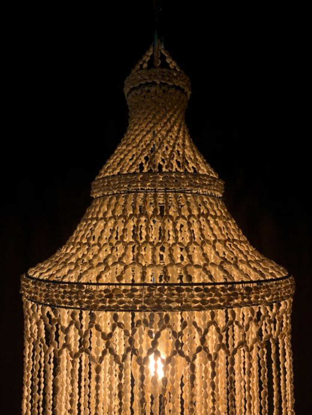 Shell chandelier
