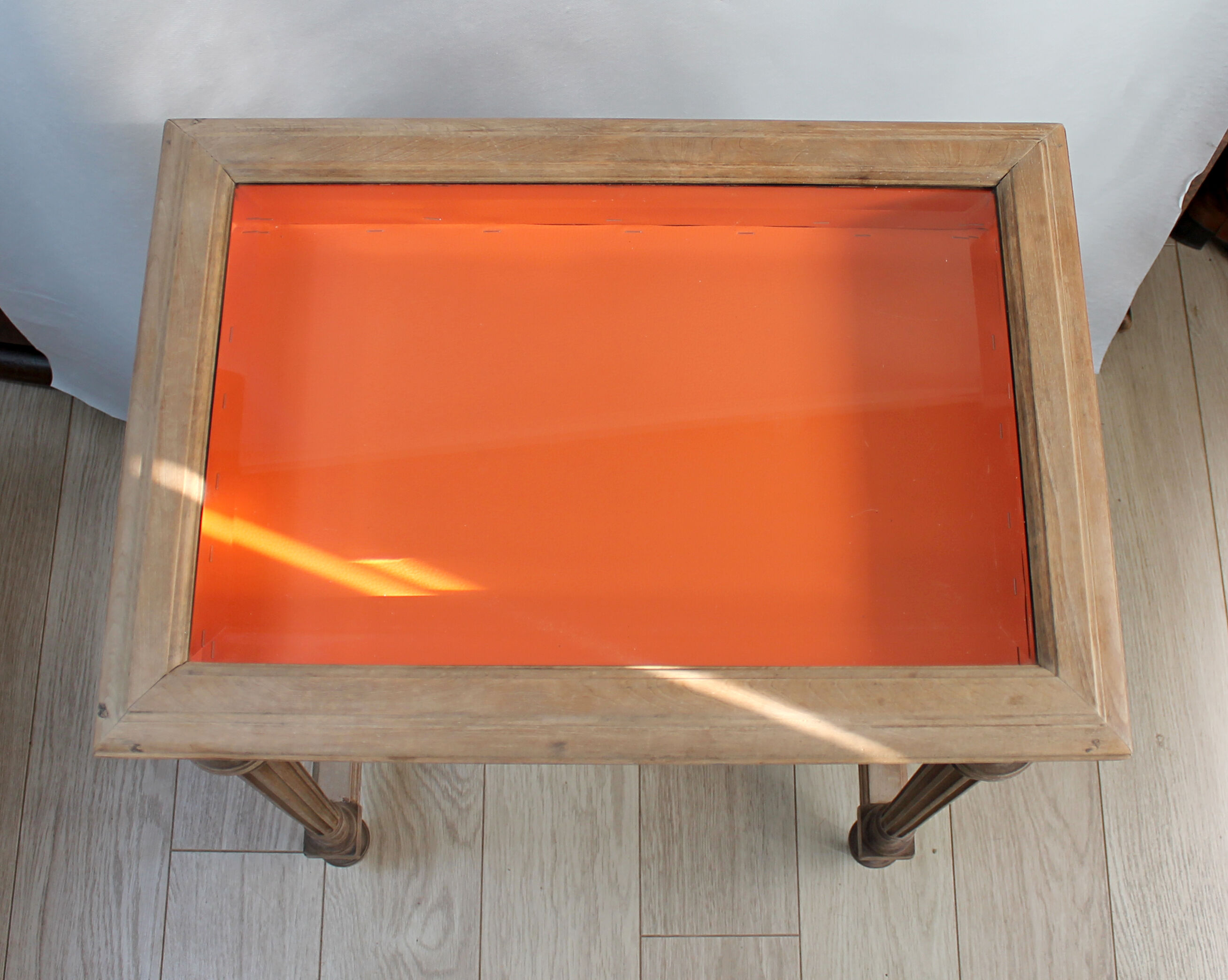 Showcase 1900 natural wooden side table