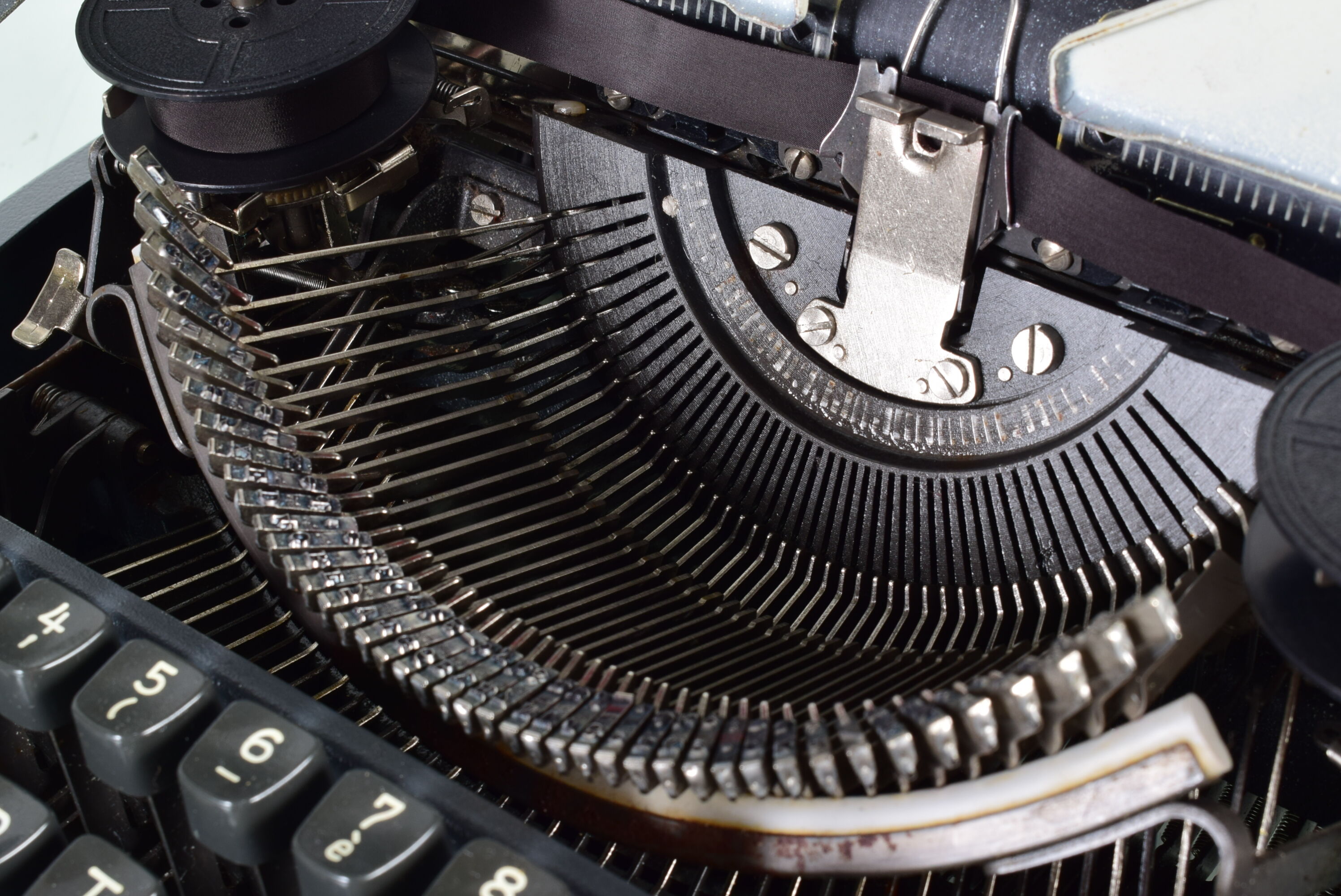 Olympia typewriter with suitcase