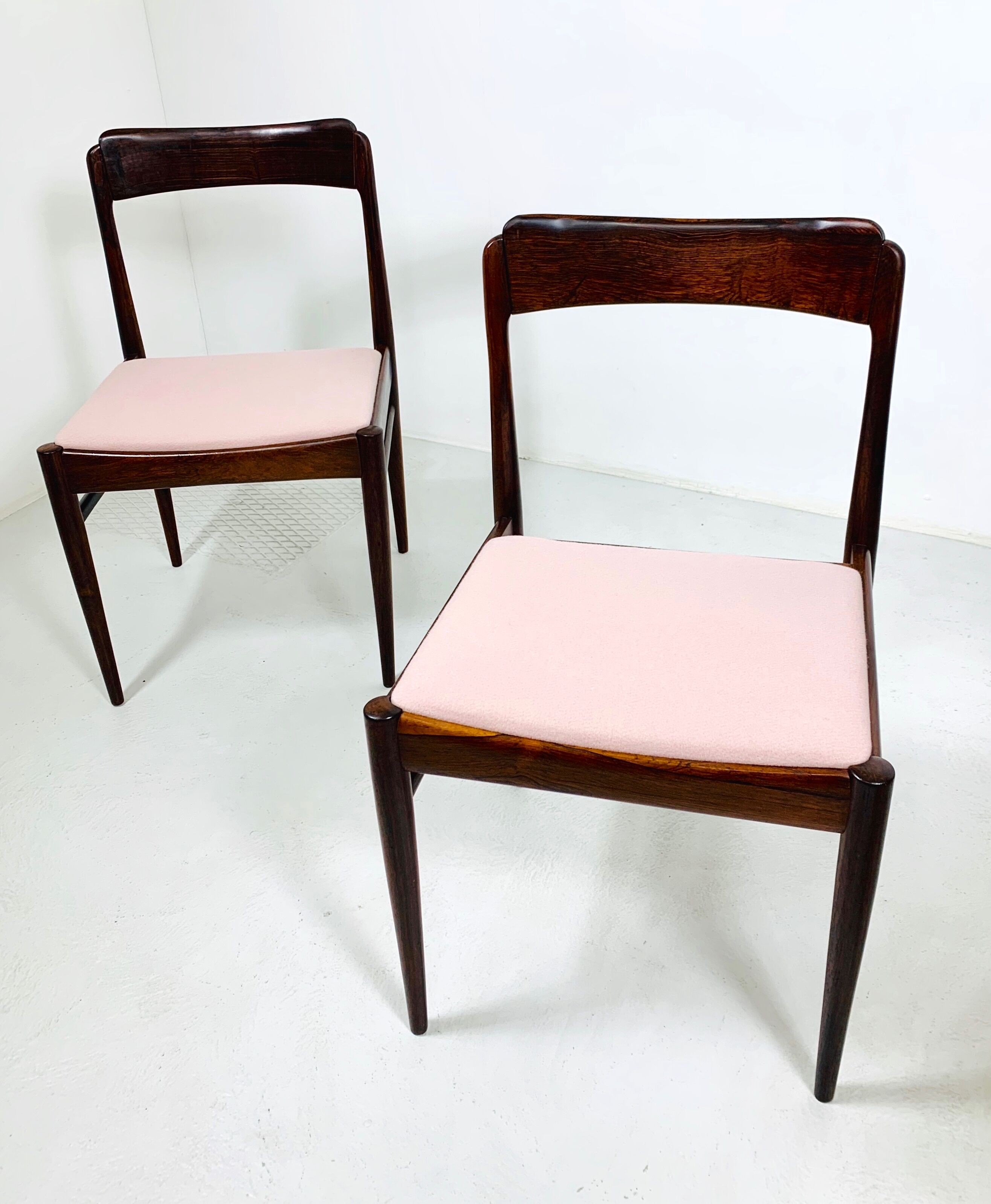Danish mid-century palisander chairs by Ole Wanscher