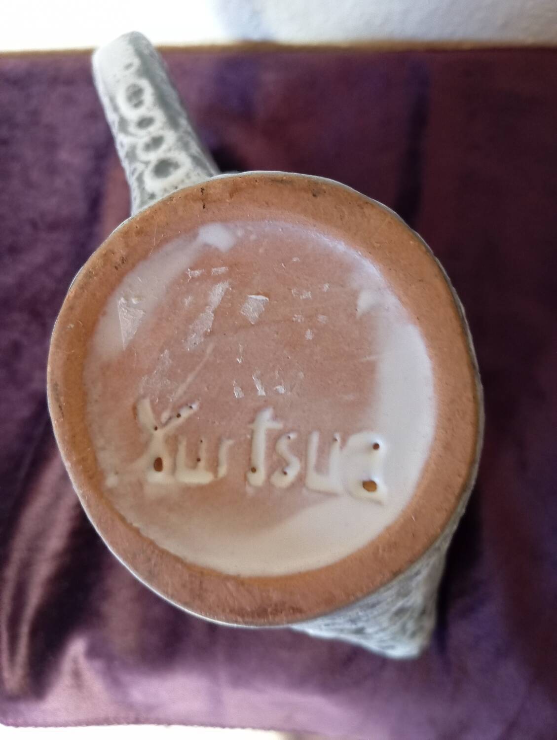 Vintage pitcher signed Jean Austruy