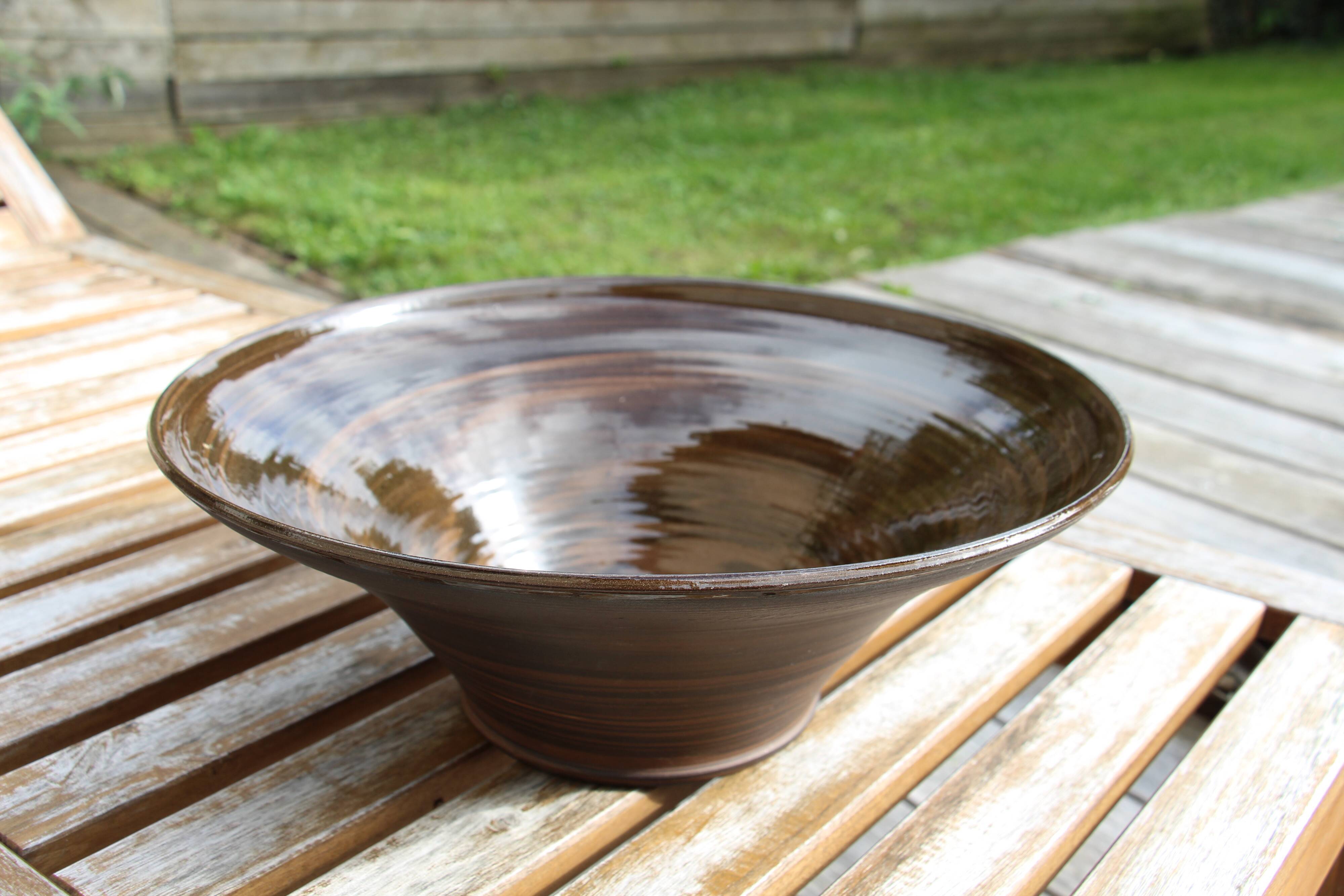 Vintage ceramic salad bowl