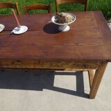 Restored solid oak farmhouse table