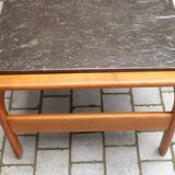 Slate slab coffee table