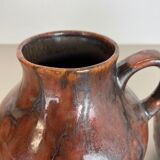 Set of 2 Pottery Vases Fat Lava Abstract Designed by Ruscha, Germany, 1960s