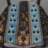 Set of 4 antique French Napoleon III chairs inlaid with mother-of-pearl