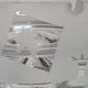 Thick frosted glass ashtray and pocket tray, 1980s savannah design, 13 cm.