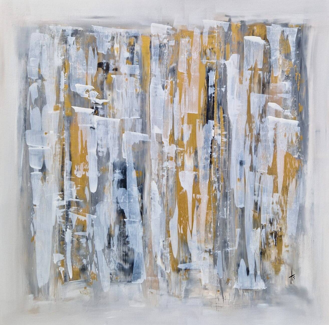 Abstract painting table