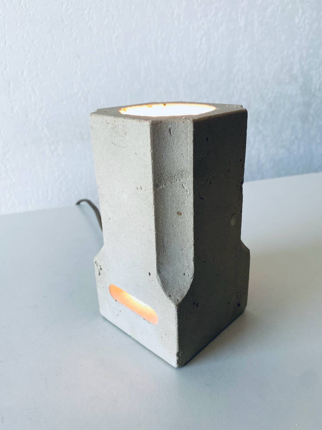 Stone column night light lamp