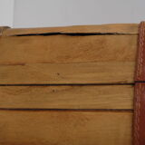 Small suitcase, wooden box