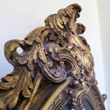 Large gilded mirror Louis XV style