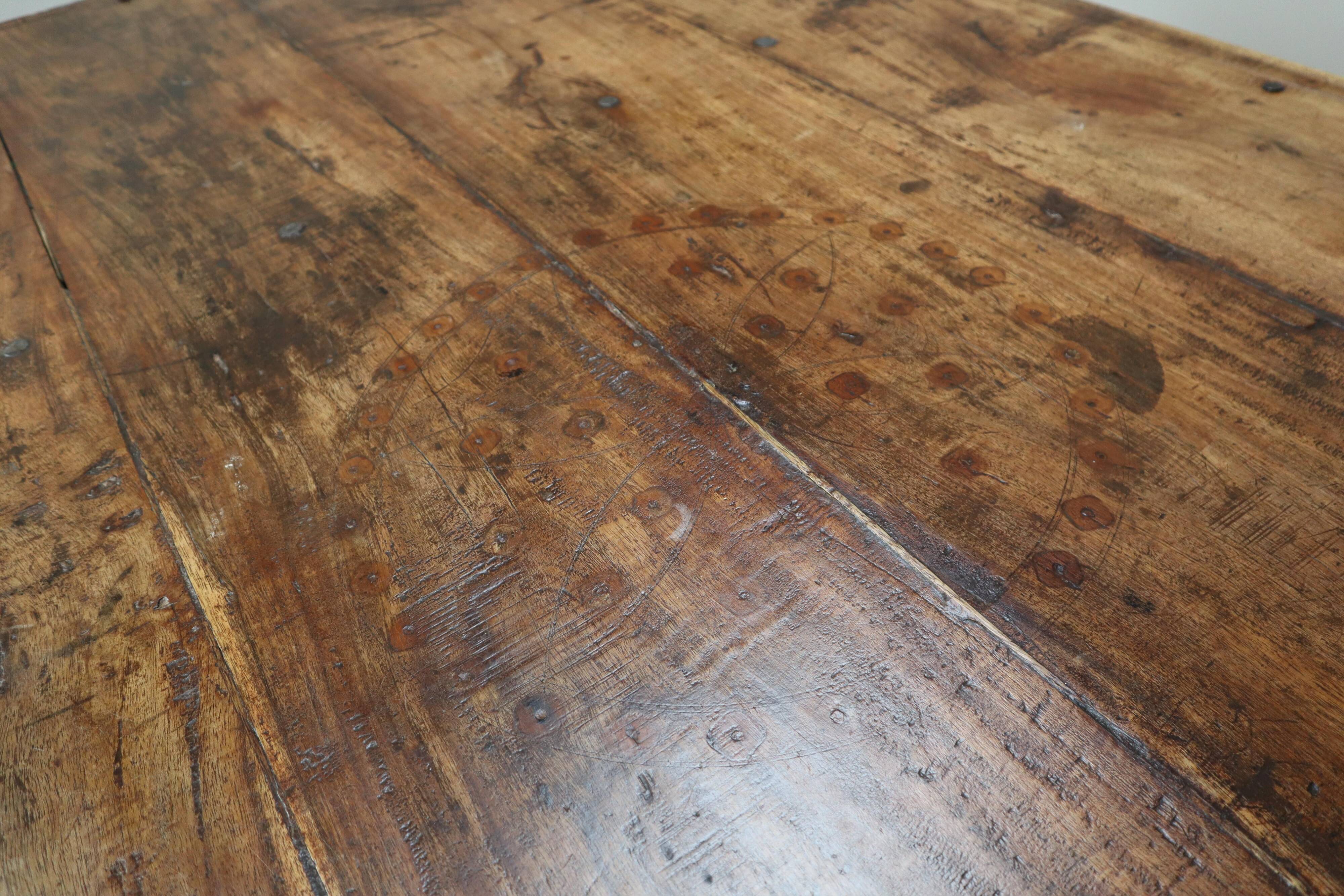 Indonesian hand-carved Teak dining Table