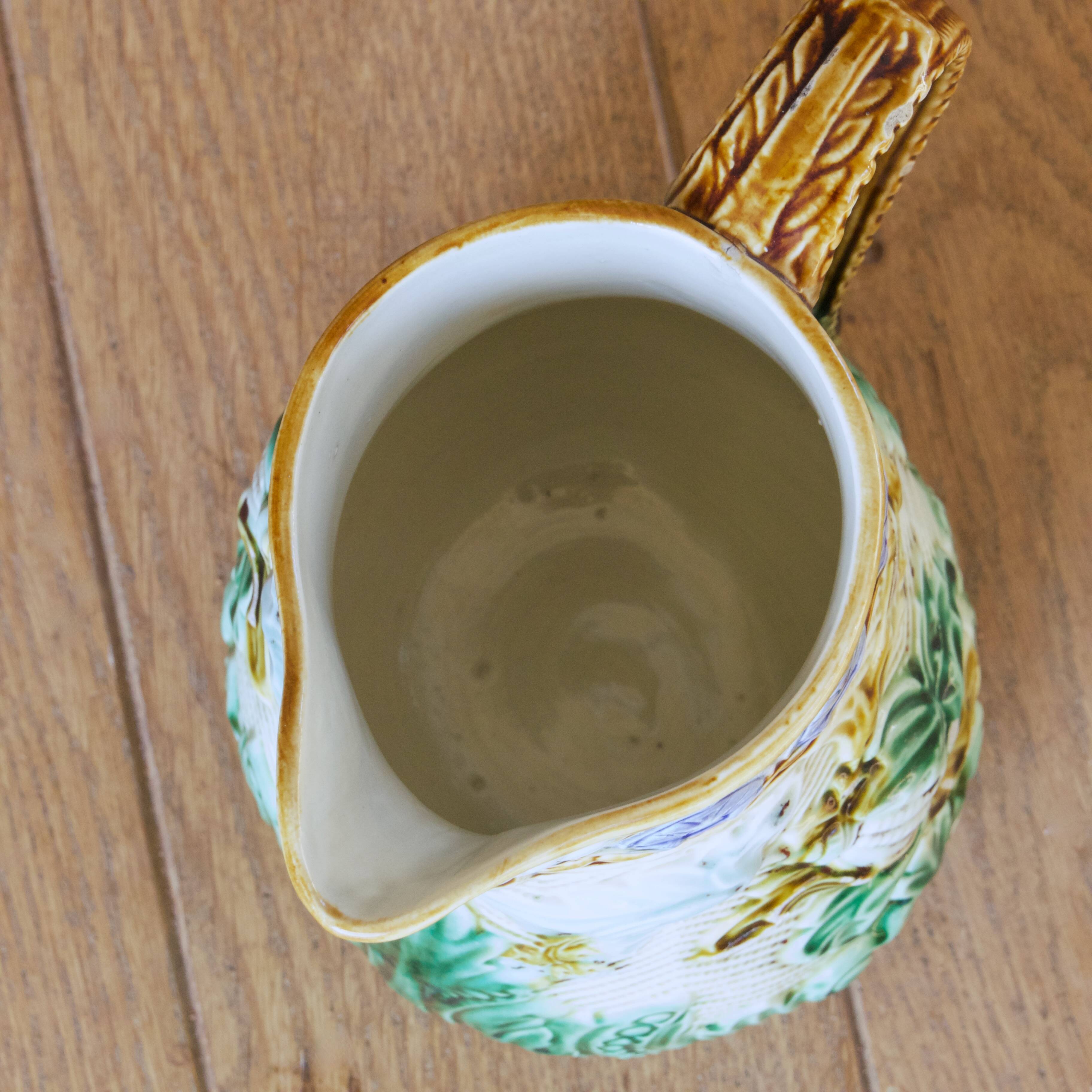 19th century Eastern European earthenware carafe/pitcher