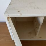 Meuble à poser blanc cassé